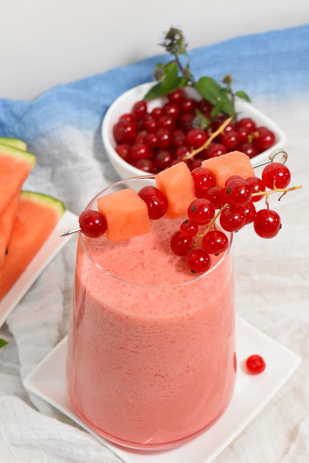 Wassermelone Johannisbeeren Smoothie-Gesund-ballesworld