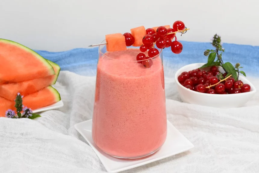 Wassermelone Johannisbeeren Smoothie-Rezept-ballesworld