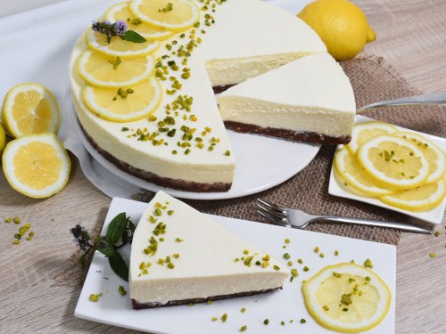 Zitronen-Käse Kuchen mit weißer Schokolade-Rezept-ballesworld