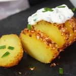 Kartoffeln - gebacken und paniert-Rezept-ballesworld