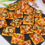 Pizza Häppchen mit buntem Belag-Rezept-ballesworld