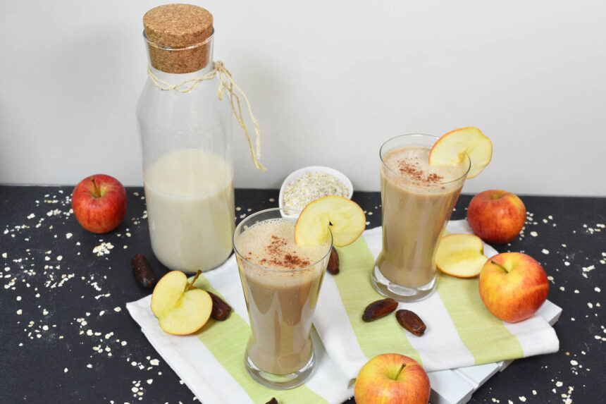 Apfel-Bananen-Shake mit Hafermilch-Rezept-ballesworld