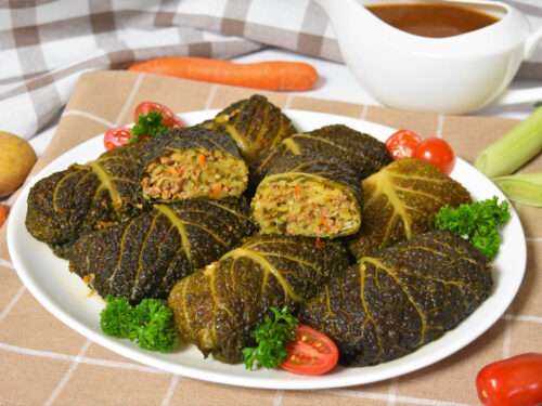 Wirsingroulade mit Kartoffel-Hack-Füllung-Rezept-ballesworld