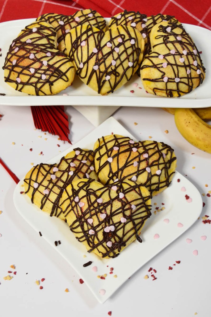 Blätterteig Herzen mit Banane –Nutella–Füllung-Nachtisch-ballesworld