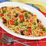 Spaghetti Salat nach mediterraner Art-Rezept-ballesworld