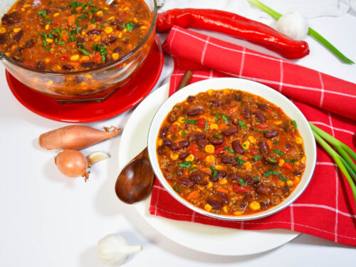 Chili con Carne mit Paprika Flocken-Rezept-ballesworld