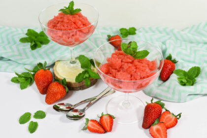 Erdbeer Prosecco Sorbet-Rezept-ballesworld