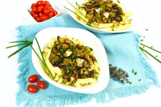 Nudeln mit Aubergine und Knoblauch-Rezept-ballesworld