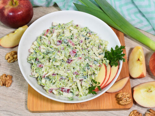 Porree-Apfel Salat mit Walnüssen-Rezept-ballesworld