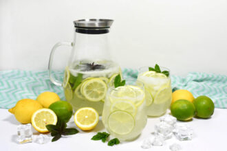 Zitronen-Limetten-Limonade mit frischer Minze-Rezept-ballesworld