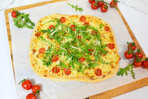 Flammkuchen mit Rucola-ballesworld