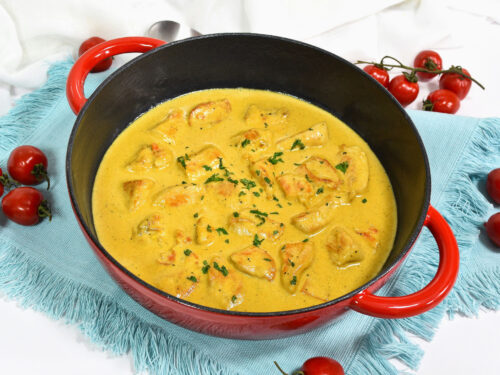 Hähnchenbruststreifen in Café de Paris Soße-Rezept-ballesworld