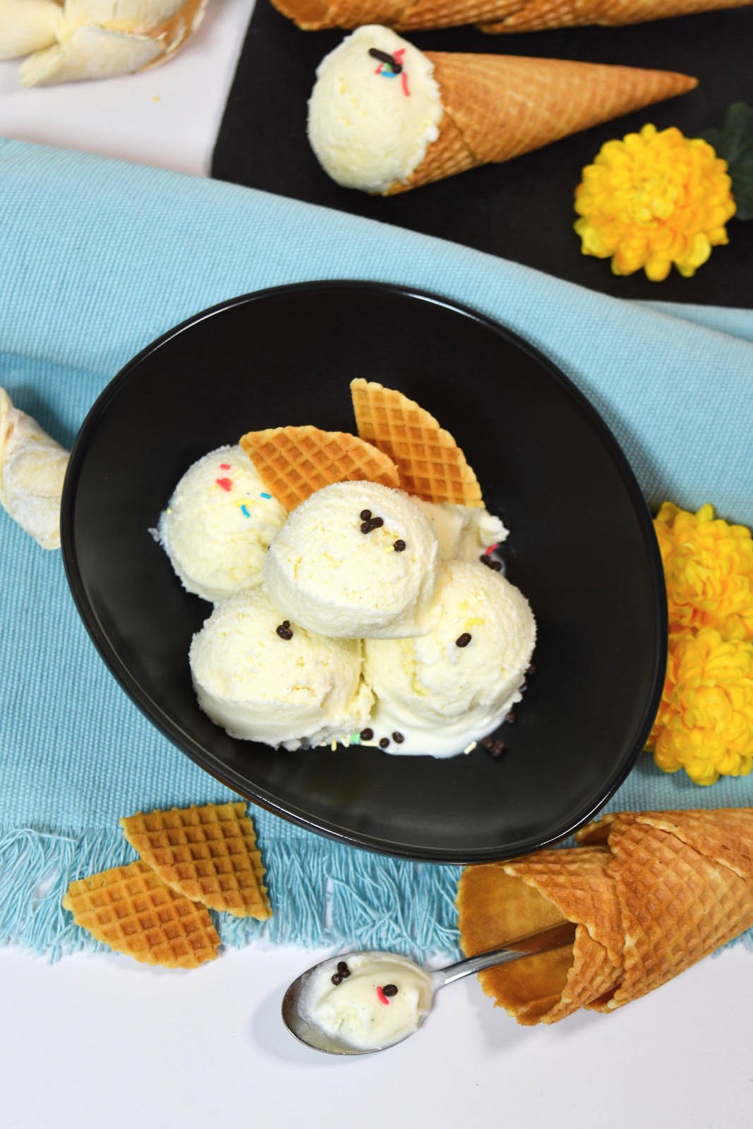 Vanilleeis selber machen-Selbstgemachte Eiscreme-ballesworld