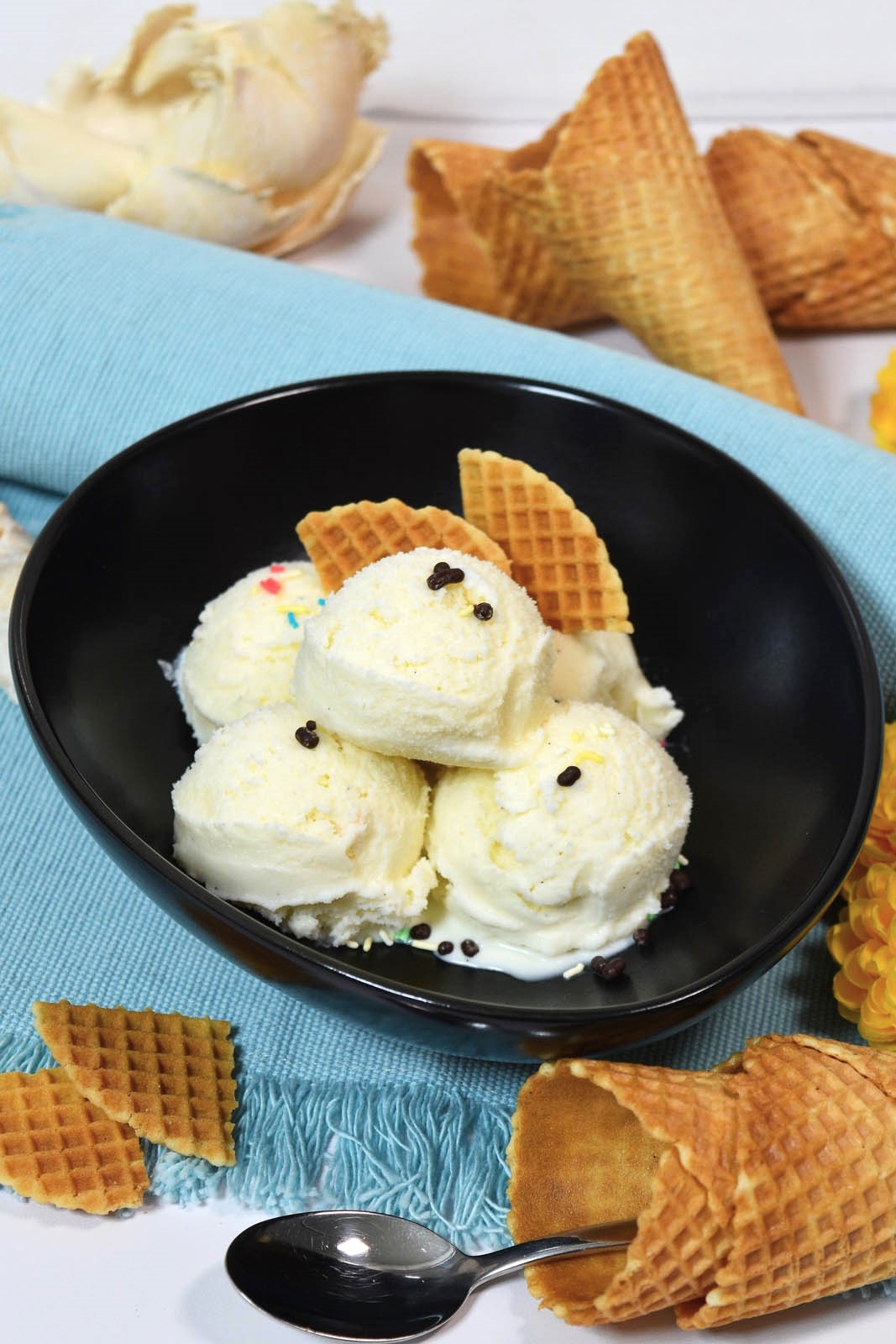 Vanilleeis selber machen-Sommerdessert-ballesworld