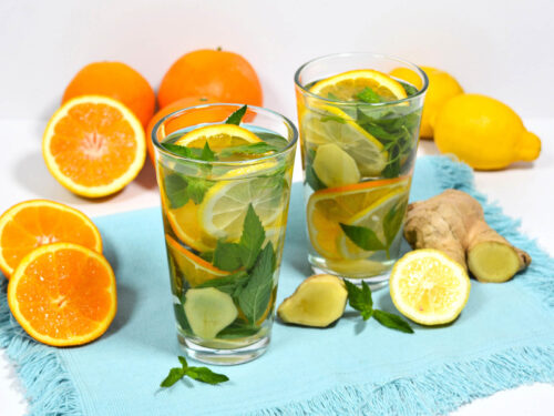 Minze-Zitrus-Ingwer Tee-Rezept-ballesworld