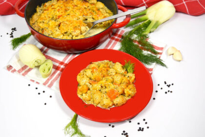 Gnocchi-Fenchel Auflauf-Anrichten-ballesworld