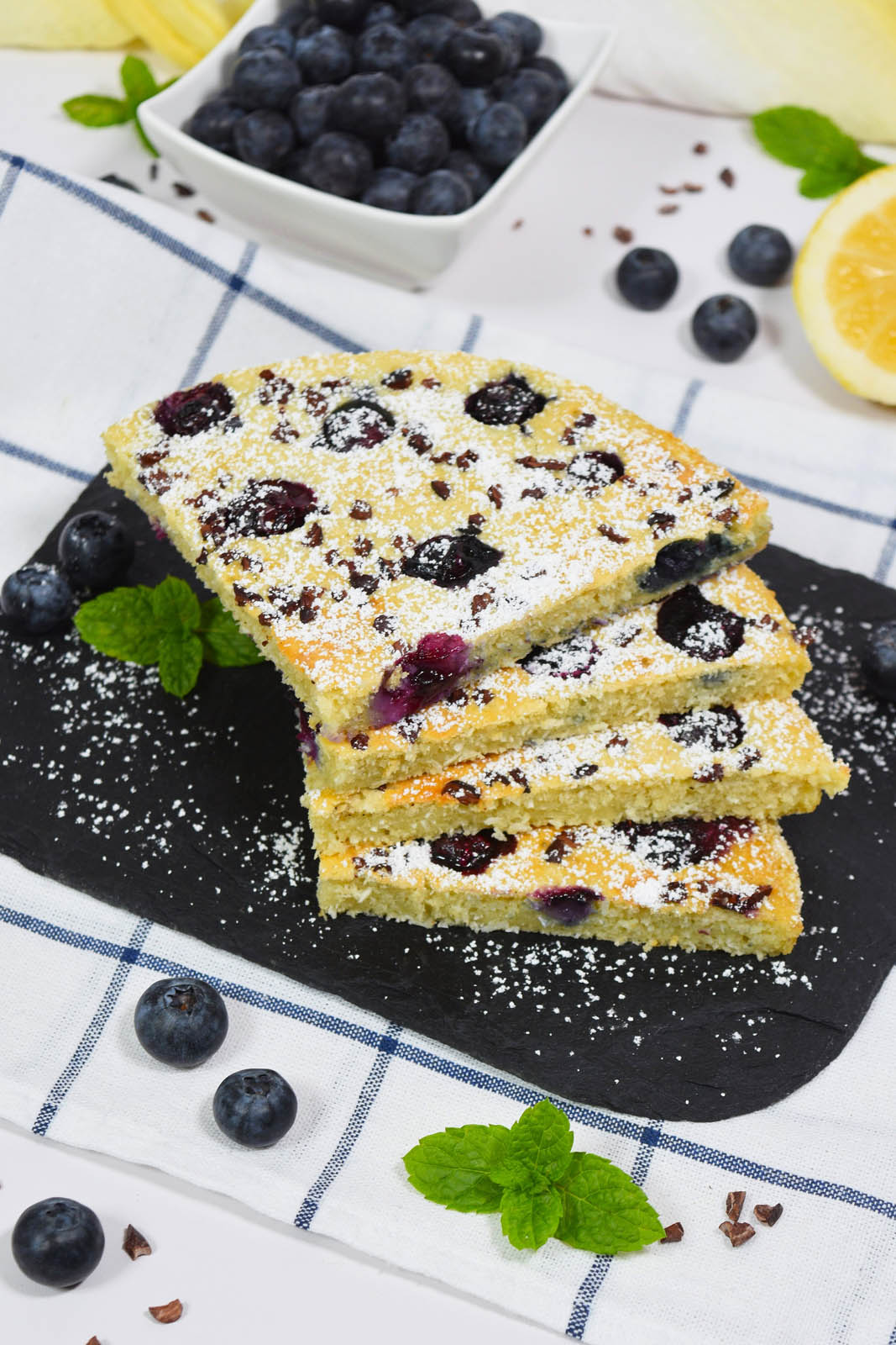 Heidelbeeren-Kokos-Pfannkuchen aus der Heißluftfritteuse-Nachtisch-ballesworld
