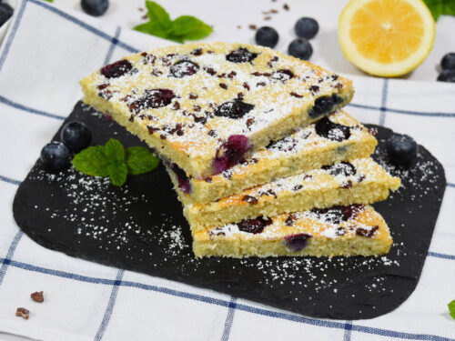 Heidelbeeren-Kokos-Pfannkuchen aus der Heißluftfritteuse-Rezept-ballesworld