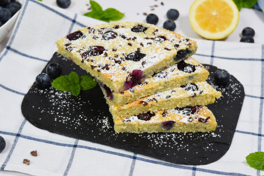 Heidelbeeren-Kokos-Pfannkuchen aus der Heißluftfritteuse-Rezept-ballesworld