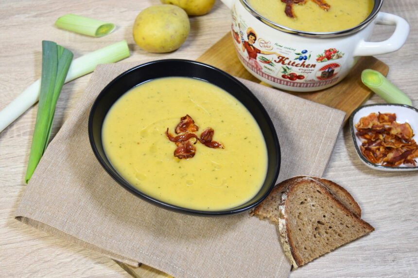 Sellerie-Kartoffel Suppe mit Bacon-Rezept-ballesworld