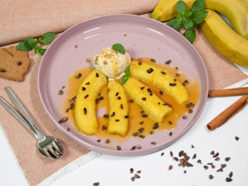 Gebratene Bananen in Orangensoße-Rezept-ballesworld