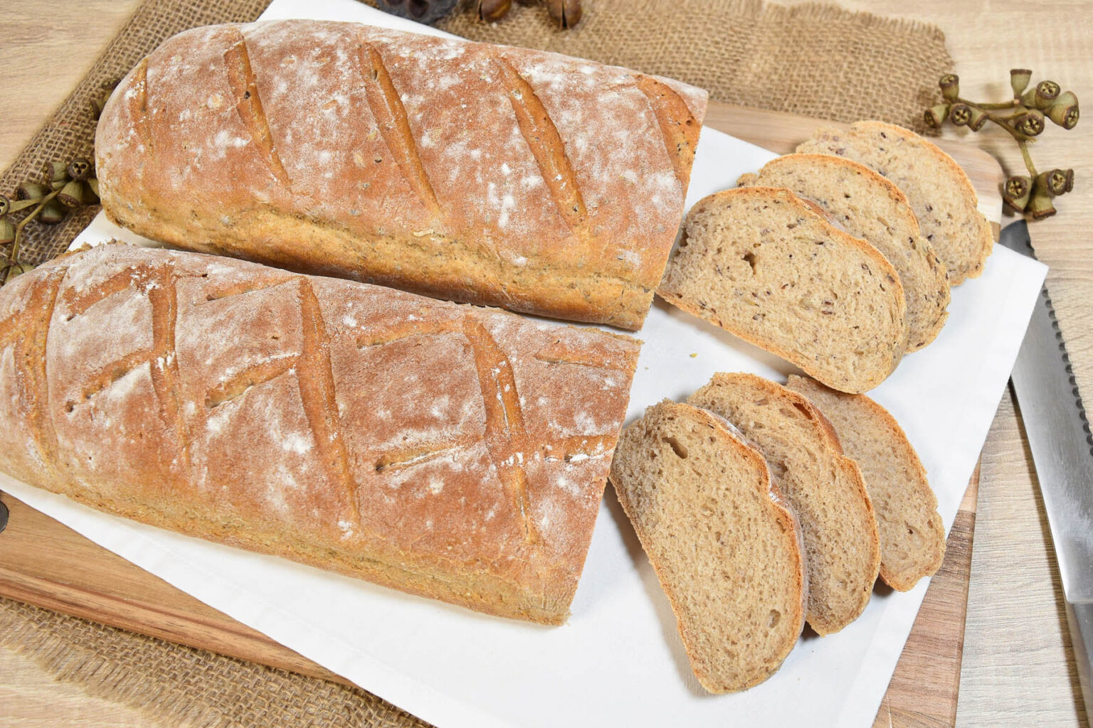 Zweierlei Weizen-Roggen Brot mit Walnussessig-Rezept-ballesworld