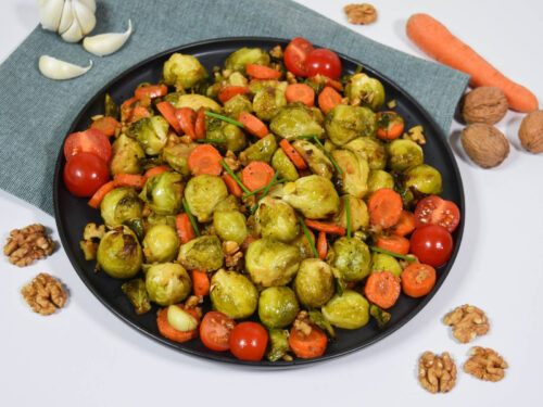 Rosenkohlgemüse aus der Heißluftfritteuse-Rezept-ballesworld