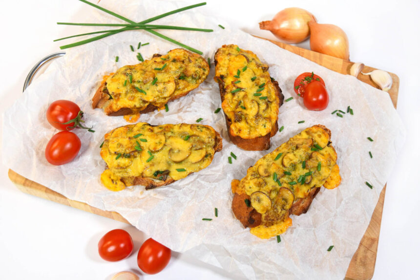 Knusprige Champignon-Bruschetta aus dem Airfryer-Rezept-ballesworld