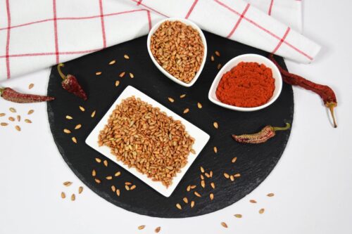 Mit Paprika geröstete Sonnenblumenkerne- Airfryer oder Backofen-Anrichten-ballesworld