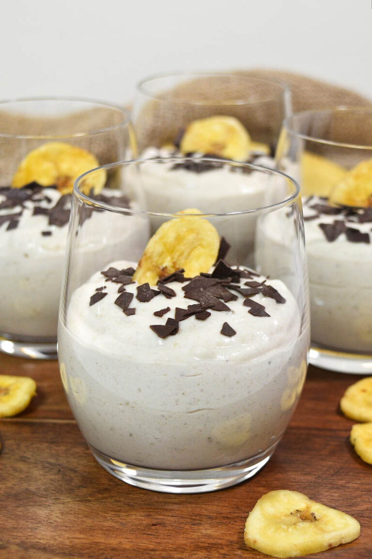 Bananen-Quark Creme mit Bananenchips - BallesWorld