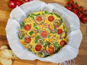 Buntes Omelett aus dem Ofen-Rezept-ballesworld