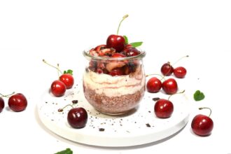 Schwarzwälder Kirsch Overnight Oats-Rezept-ballesworld