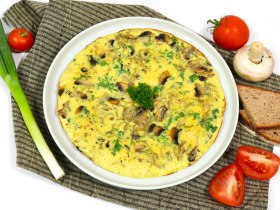 Zwiebel-Champignon Omelette-Rezept-ballesworld