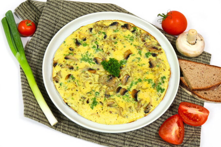 Zwiebel-Champignon Omelette-Rezept-ballesworld