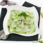 Gurkensalat mit Cremigem Schmand-Rucola Dressing-Rezept-ballesworld