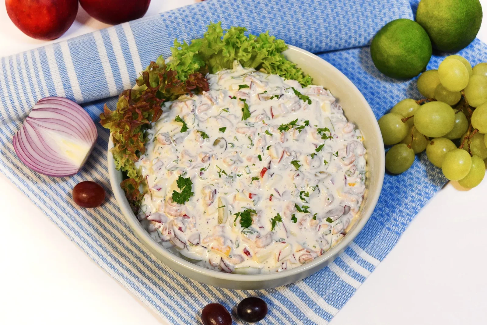 Krabbensalat mit Apfel und Trauben - BallesWorld