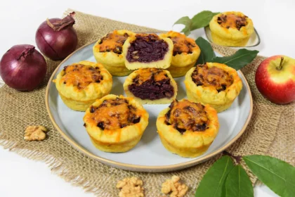 Knödel-Muffins mit Rotkohl und Käse-Rezept-ballesworld