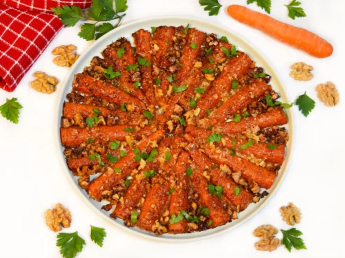 Parmesan-Walnuss-Möhren aus der Heißluftfritteuse-Rezept-ballesworld