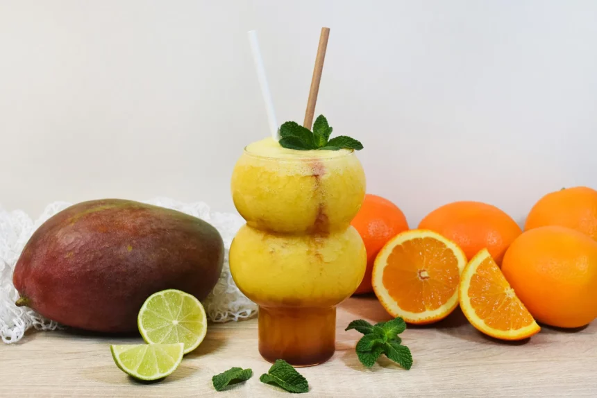 Orangen-Mango-Kokos Smoothie-Rezept-ballesworld