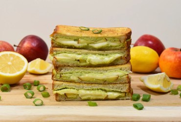 Toast-Sandwich mit Mozzarella, Apfel und Avocado-Rezept-ballesworld