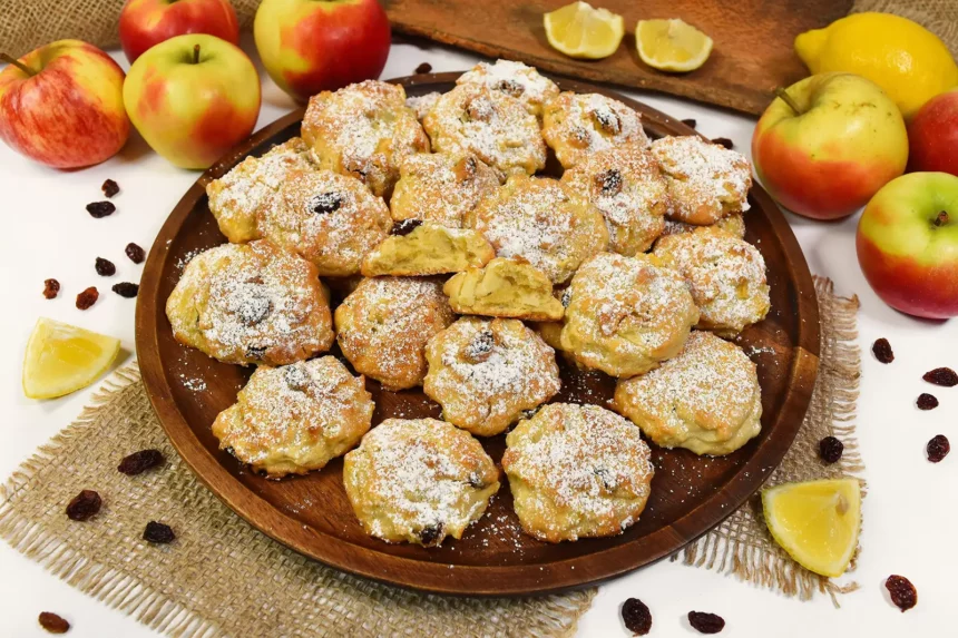 Apfel-Plätzchen mit Rosinen und Mandeln-Rezept-ballesworld