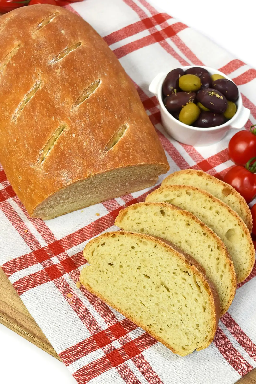 Weißbrot mit edlem Olivenöl-Olivenölbrot-ballesworld