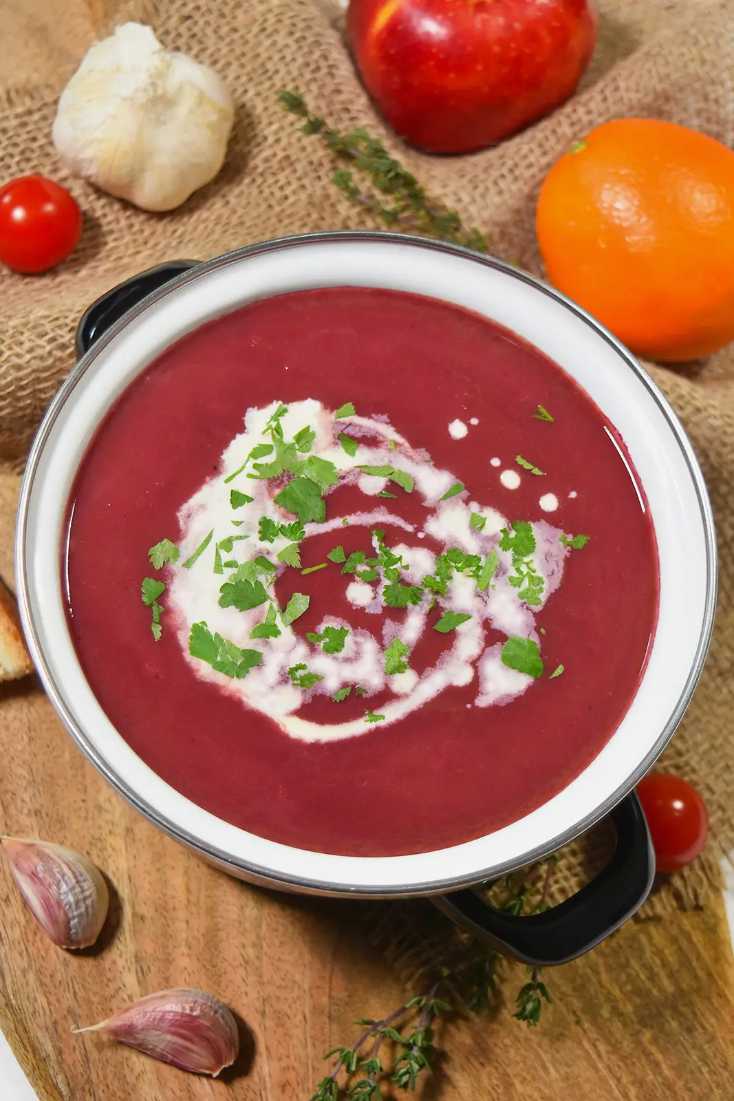 Rotkohl Creme-Suppe-Vorspeisen-ballesworld