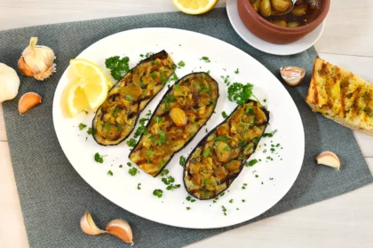 Gegrillte Auberginen mit Knoblauchveredelung-Rezept-ballesworld