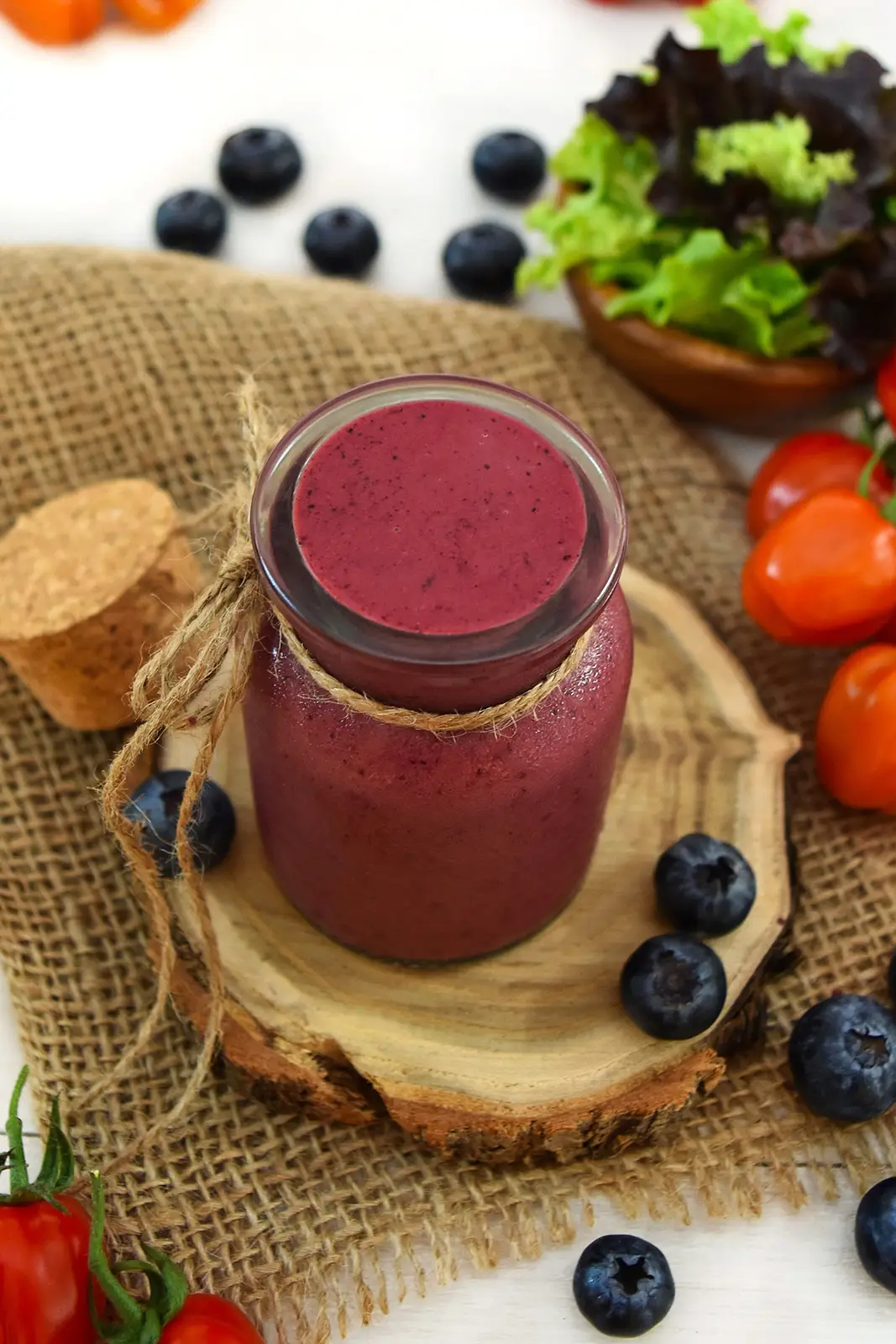 Fruchtiges Heidelbeer Dressing selber machen-Salatsoße-ballesworld