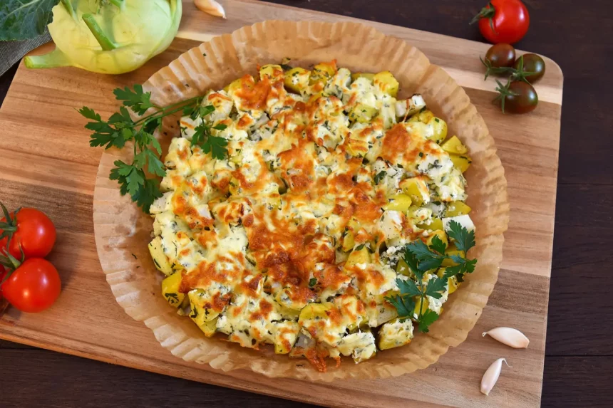 Überbackene Kartoffel-Kohlrabi aus dem Airfryer-Rezept-ballesworld
