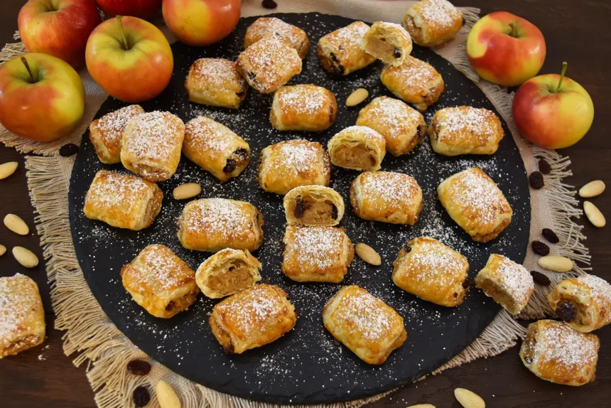 Blätterteig-Konfekt mit Bratapfel-Füllung-Rezept-ballesworld