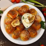 Gefüllte Snack-Brötchen aus der Heißluftfritteuse-Rezept-ballesworld
