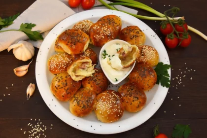 Gefüllte Snack-Brötchen aus der Heißluftfritteuse-Rezept-ballesworld