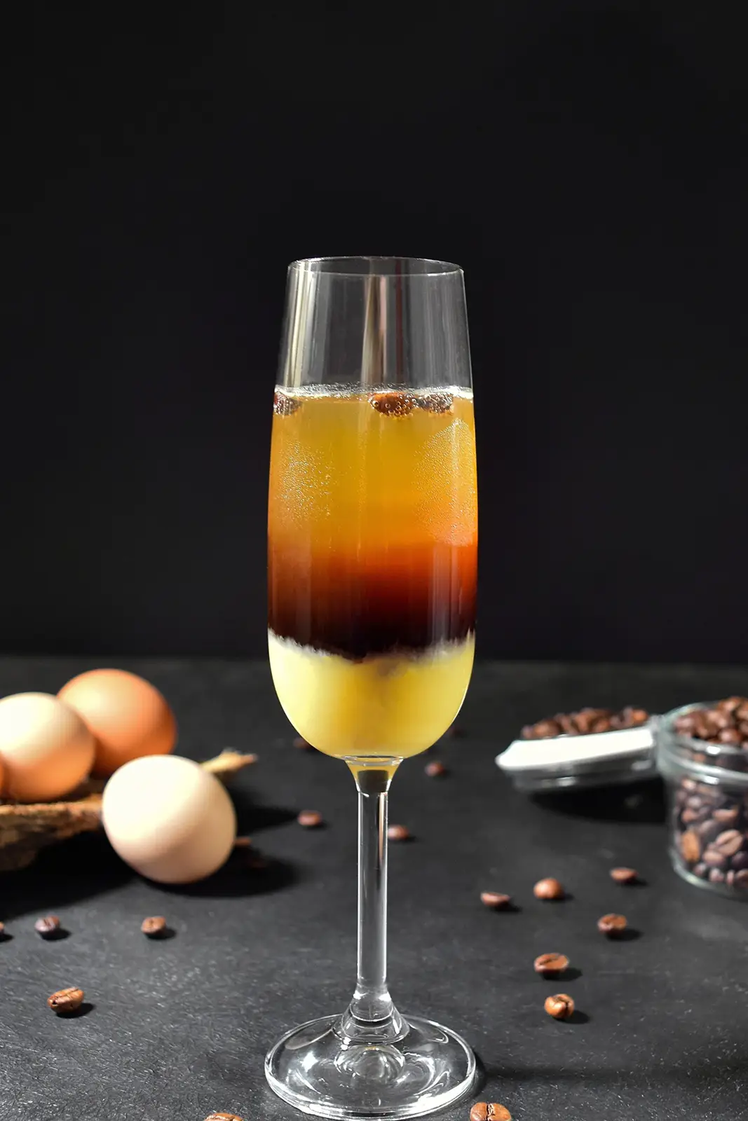 Golden Midnight - Eierlikör-Spritz-Cocktail-Mit Kaffeelikör-ballesworld
